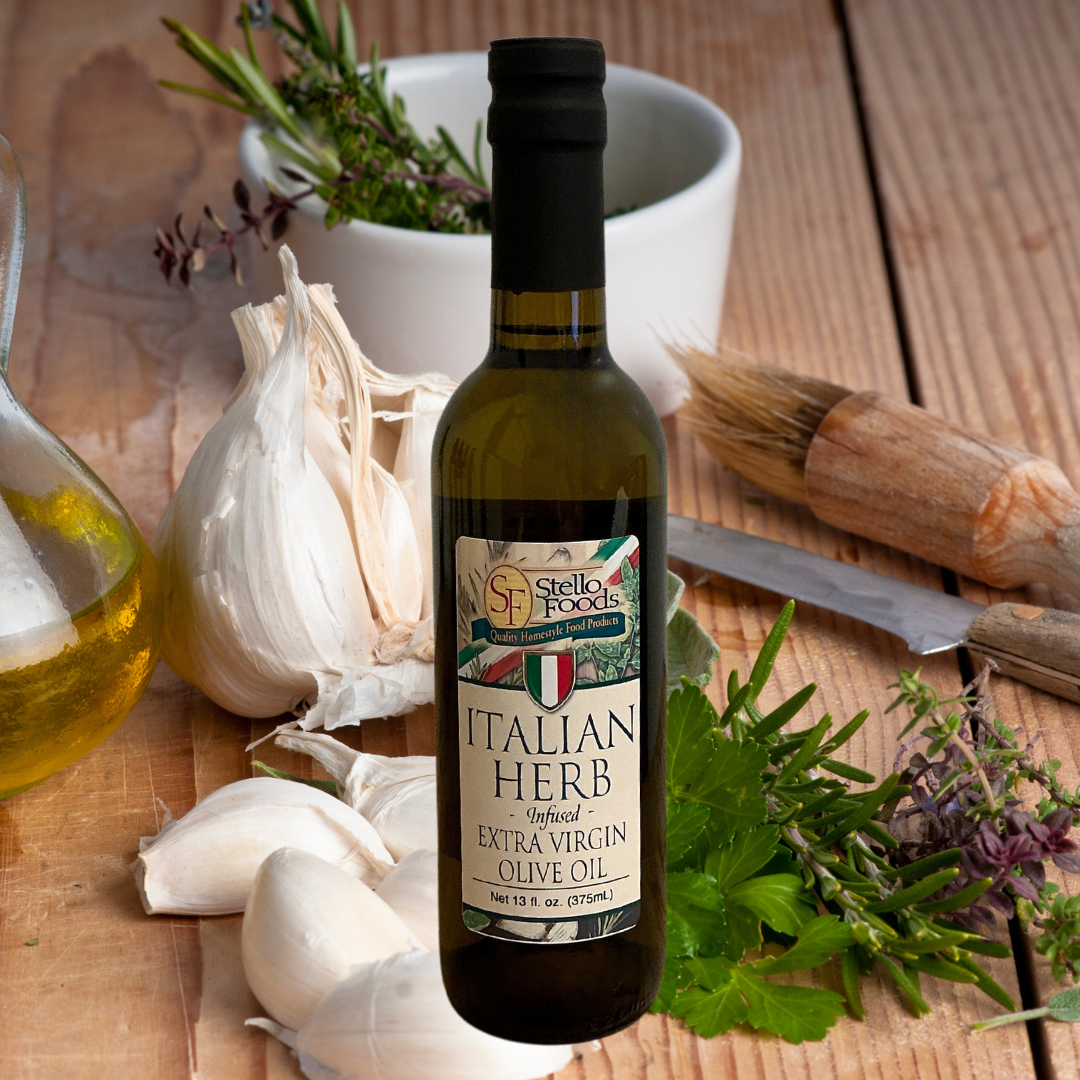 Stello Foods - Italian Herb Infused Extra Virgin Olive Oil 13 oz