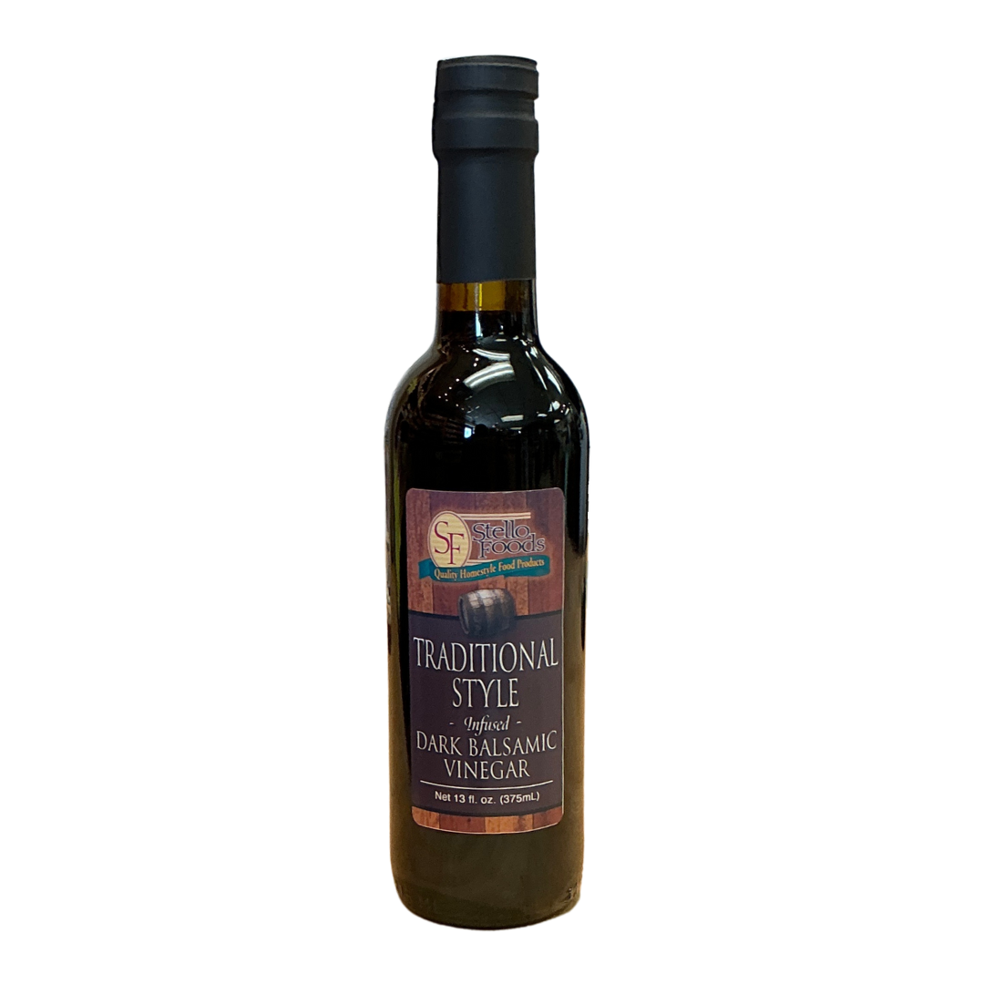 Stello Foods - Traditional Style Infused Dark Balsamic Vinegar 13 oz