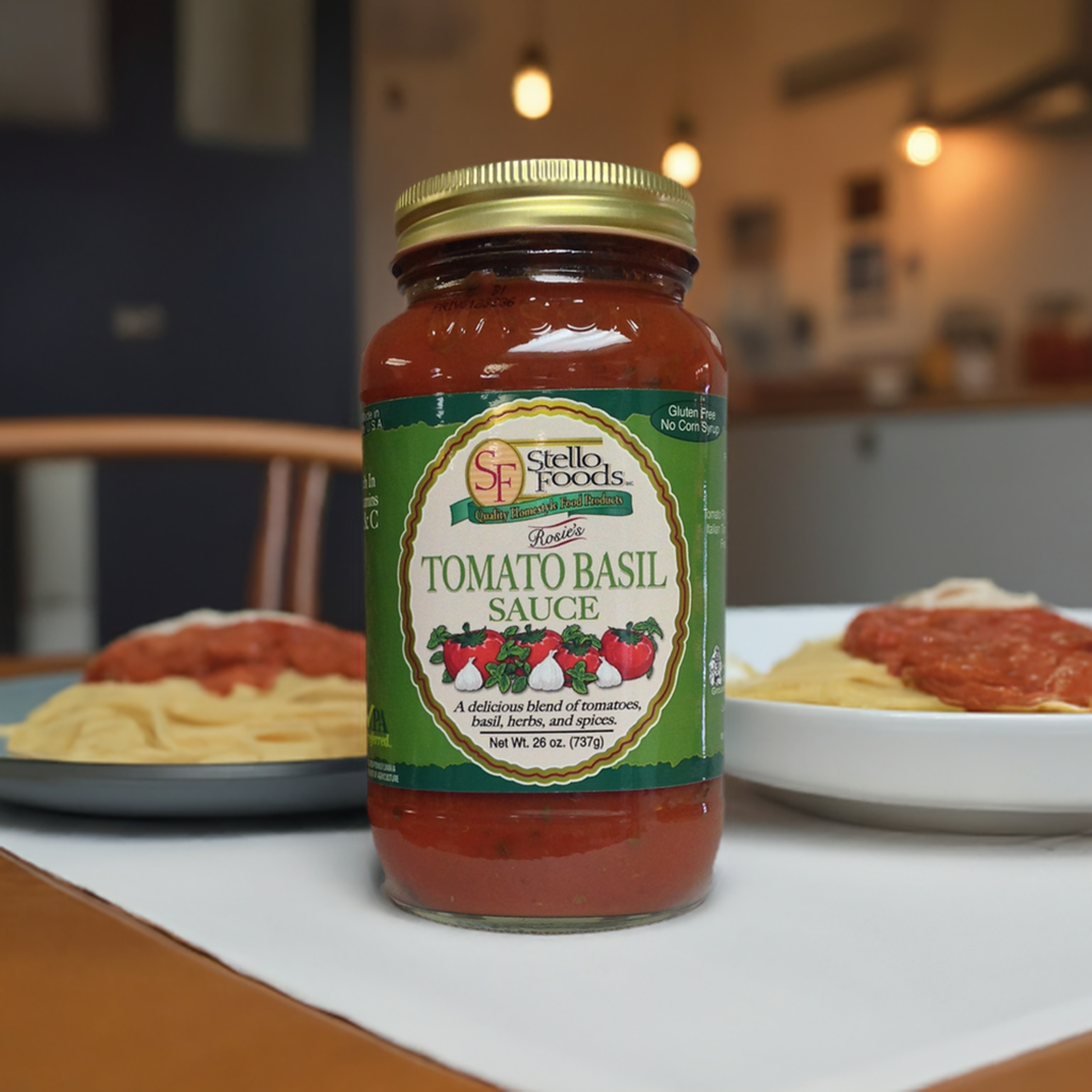 Stello Foods - Rosie's Tomato Basil Spaghetti Sauce 26 oz