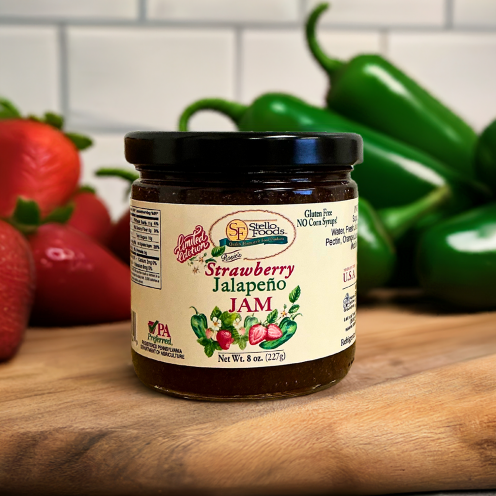 Stello Foods - Rosie's Strawberry Jalapeno Jam 10 oz