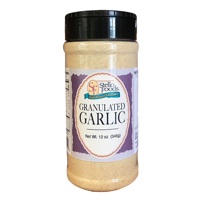 Stello Foods Spices   Garlic   Granulated 12 oz