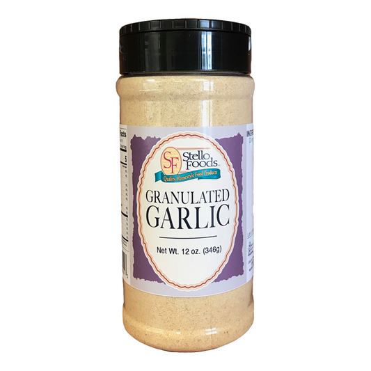 Stello Foods Spices   Garlic   Granulated 12 oz