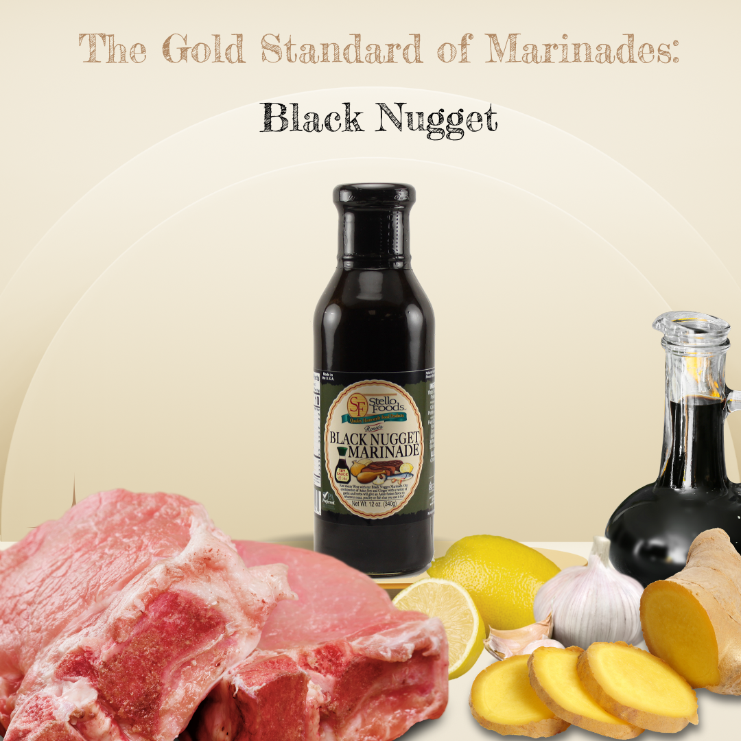 Stello Foods - Rosie's Black Nugget Marinade 14 oz