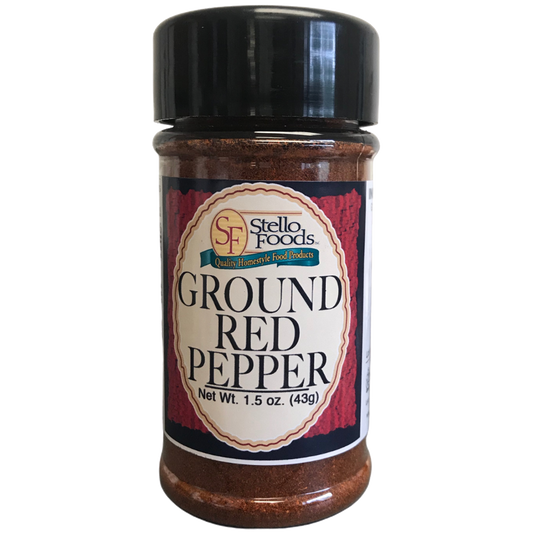 Stello Foods Spices - Pepper - Red - Ground 1.5 oz