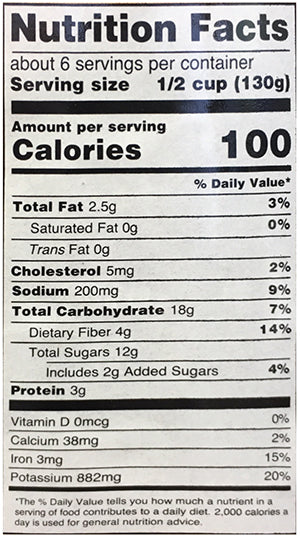 Nutrition Facts