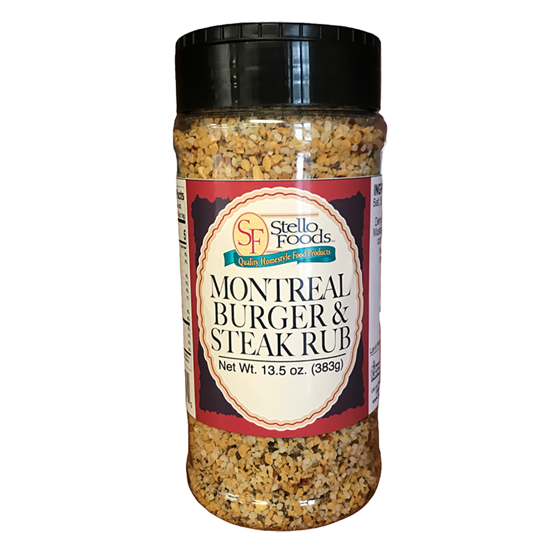 Stello Foods Spices   Montreal Burger and Steak Rub 13.5 oz