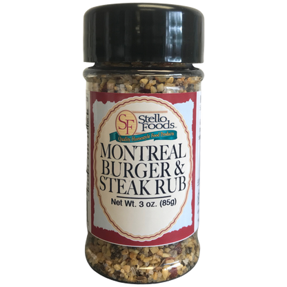 Stello Foods Spices - Montreal Burger and Steak Rub 3.0 oz