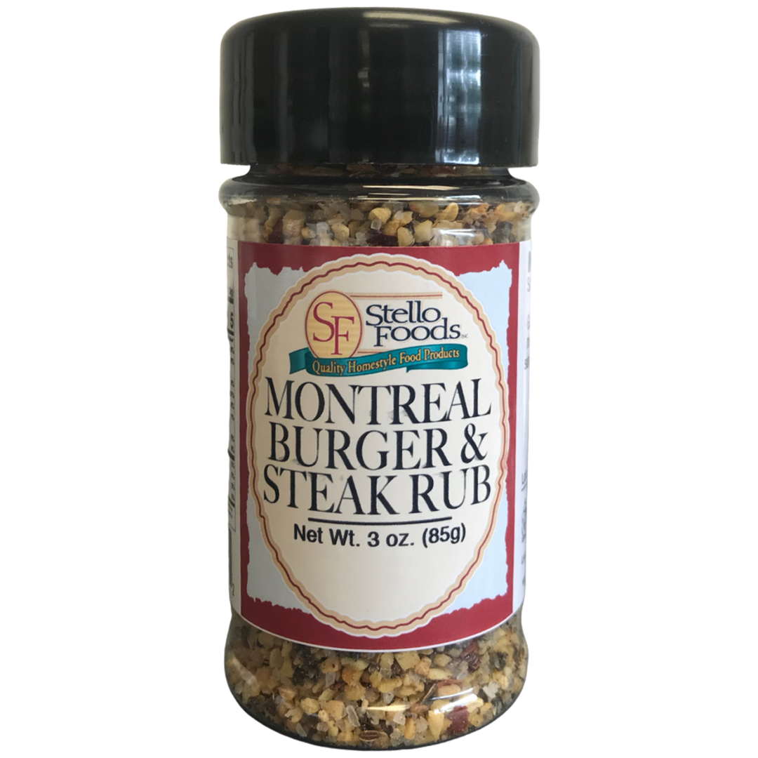 Stello Foods Spices - Montreal Burger and Steak Rub 3.0 oz