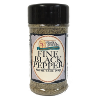 Stello Foods Spices   Pepper   Black   Fine 1.5 oz