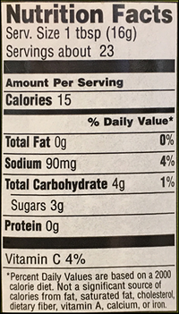 Nutrition Facts