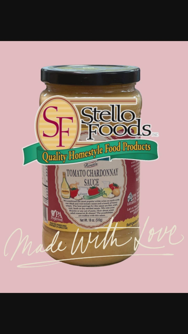 Stello Foods - Rosie's Tomato Chardonnay Sauce 18 oz