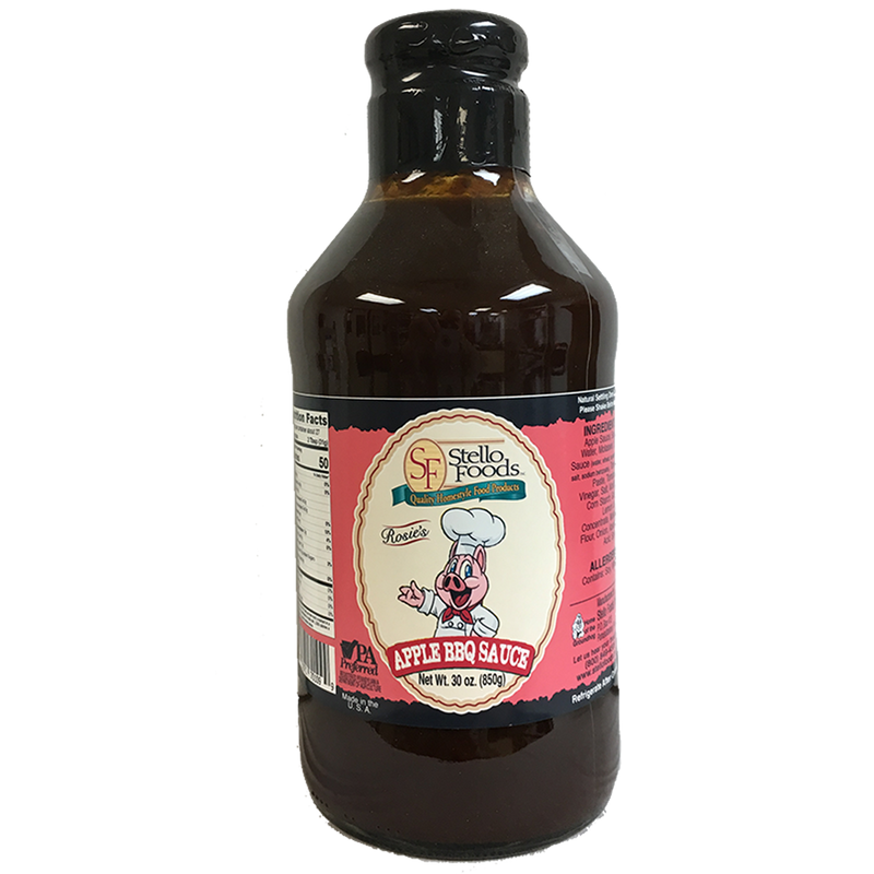 Stello Foods   Rosie's New Orleans Apple BBQ Sauce 30 oz