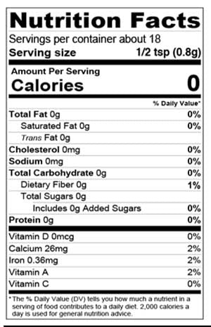 Nutrition Facts