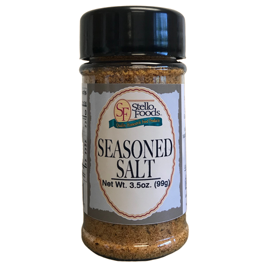 Stello Foods Spices   Salt   Seasoned 3.5 oz