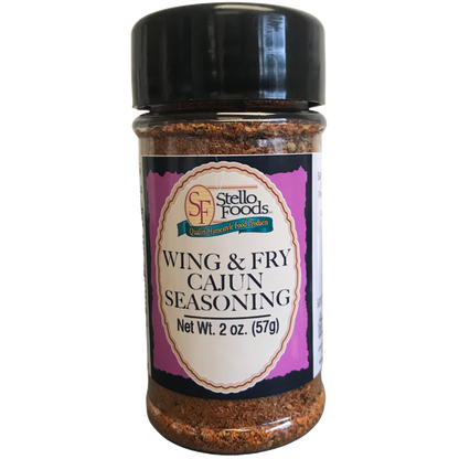 Stello Foods Spices - Wing & Fry Seasoning - Cajun 2.0 oz