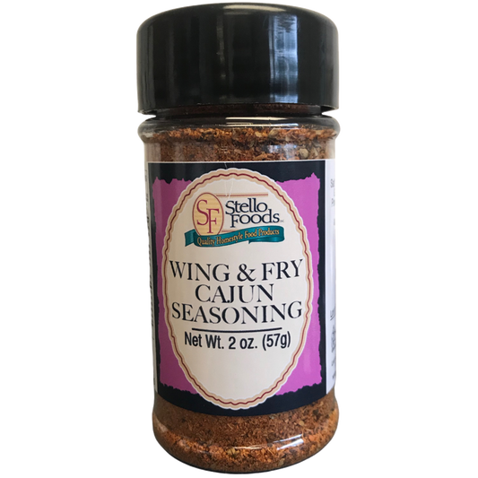 Stello Foods Spices - Wing & Fry Seasoning - Cajun 2.0 oz