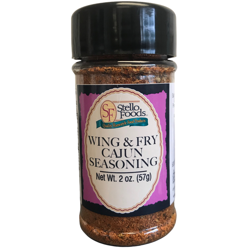 Stello Foods Spices - Wing & Fry Seasoning - Cajun 2.0 oz