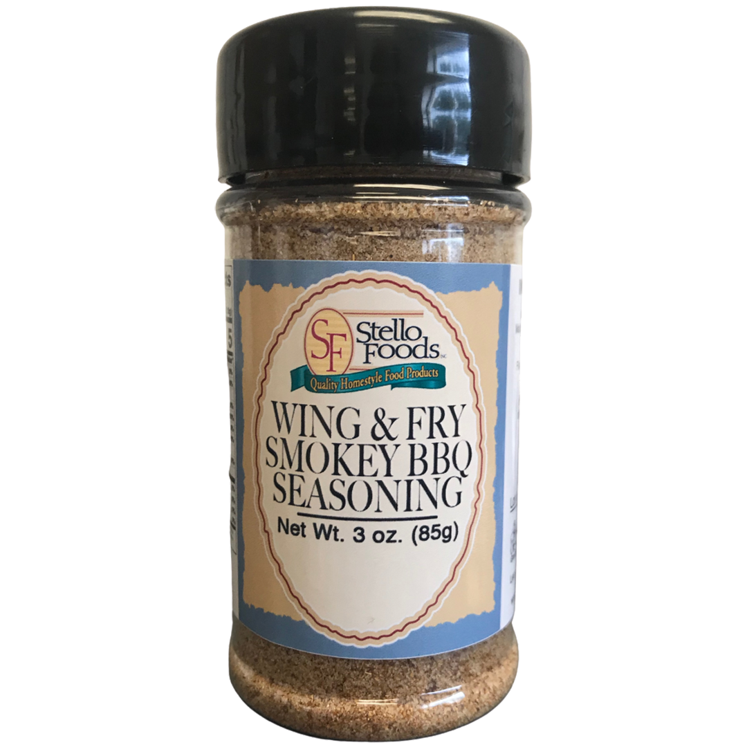 Stello Foods Spices - Wing & Fry Seasoning - Smokey BBQ 3.0 oz