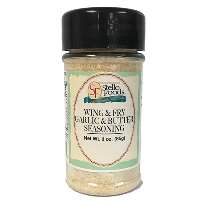 Stello Foods Spices   Wing & Fry Seasoning   Garlic & Butter 3.0 oz